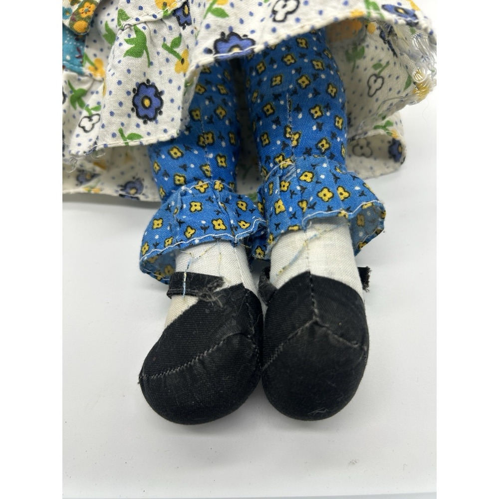 VTG The Original Holly Hobbie Knickerbocker Ragdoll Multicolor Patchwork Dress - Picture 6 of 8